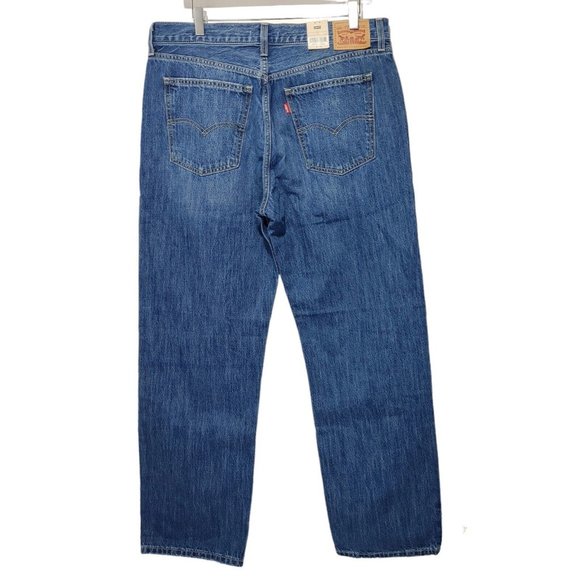 Levi's Low Pro Mid Rise Women's Jean's Size 32 (35" Waist) Factory Distressed - Picture 5 of 12